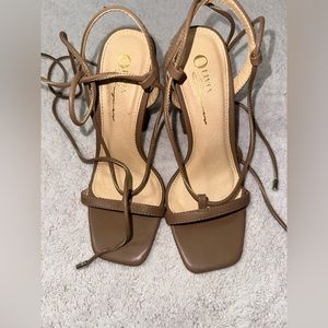 Olivia taupe heels